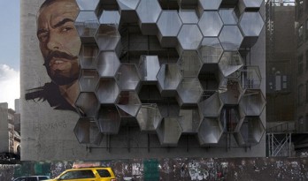 寄居城市山墙的蜂巢——3D-printed /  Framlab纽约创意